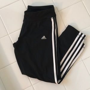 Classic Striped Adidas Capris